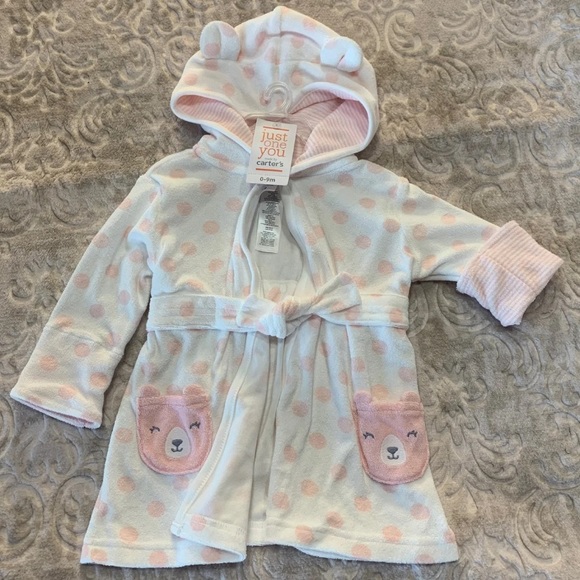 Carters baby bathrobe Toddler bath shower pink - Picture 1 of 7